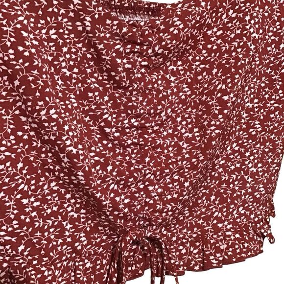 SHEIN Ditsy Crop Top M - Picture 2 of 6